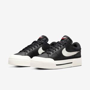 Nike Court Legacy Lift DM7590-001 Sneakers Womens 12 Black Platform Shoes TF6047